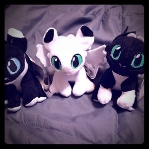 night light furies build a bear set of 3